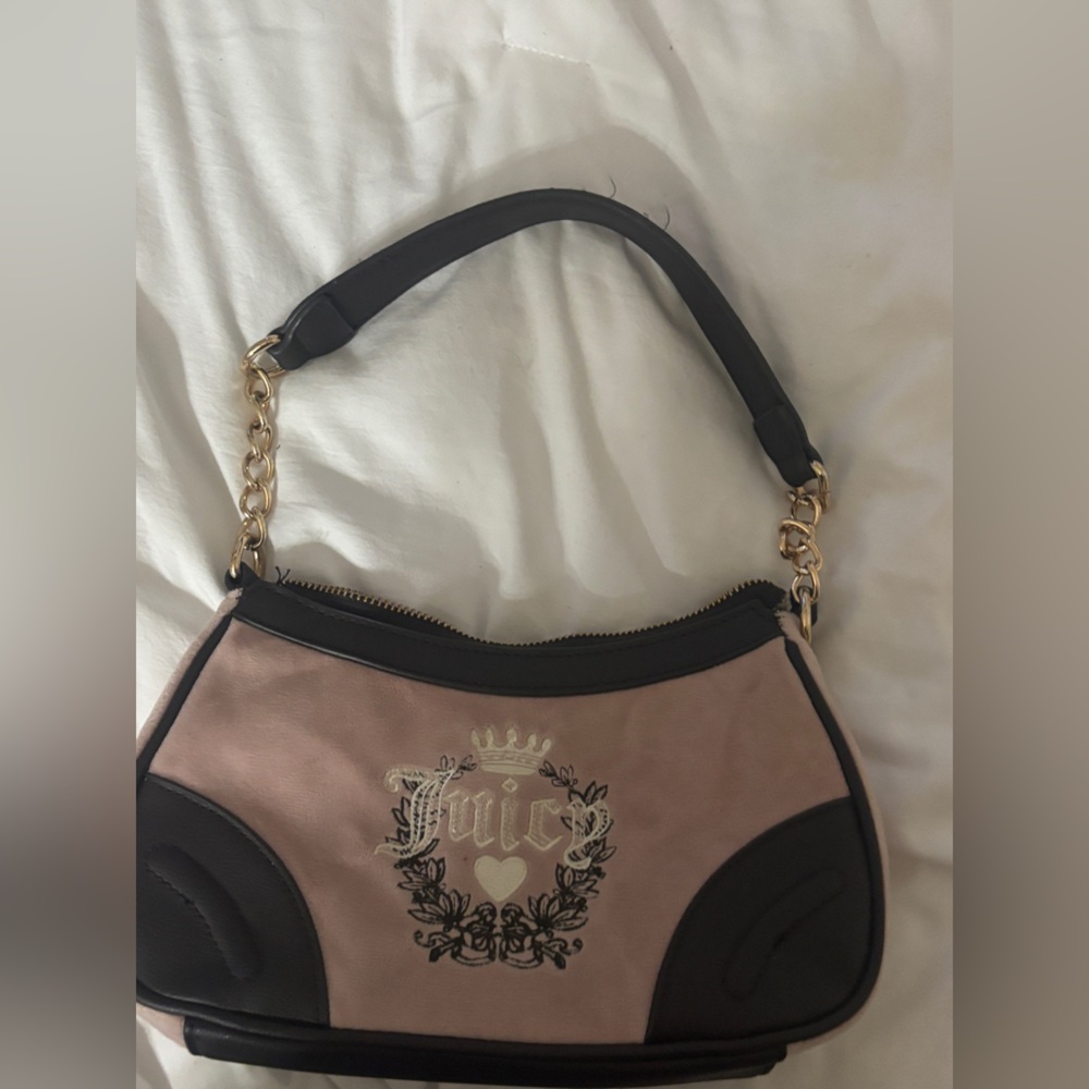 Juicy Couture Pink and Black Women's Bag